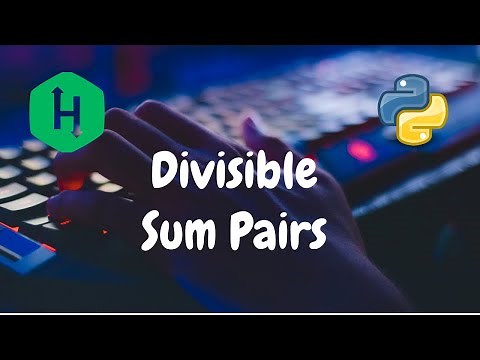 18 - Divisible Sum Pairs | Implementation | Hackerrank Solution | Python