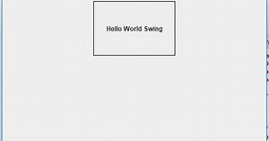 Java Swing Hello World Example Tutorial