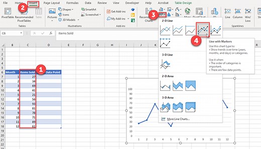 Add Data Points to Existing Chart - Excel & Google Sheets