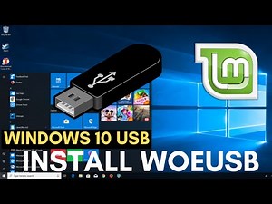 How To Create Windows10 Bootable USB Stick In Linux Mint | How To Install WoeUSB