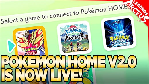 Pokemon Home V2.0 is live! Non-transferrable Pokemon & details.