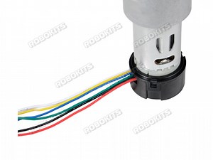 Robokits India - DC 12V 100RPM High Torque Quad Encoder Motor