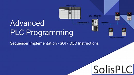 PLC Sequencer Programming - Tutorial on SQI SQO Instructions in RSLogix 5000 Ladder Logic