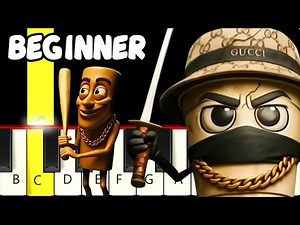 Brainrot Rap - Easy Piano Tutorial