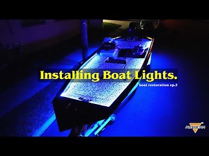 Boat LED Light Installation on my Bass Boat Restoration