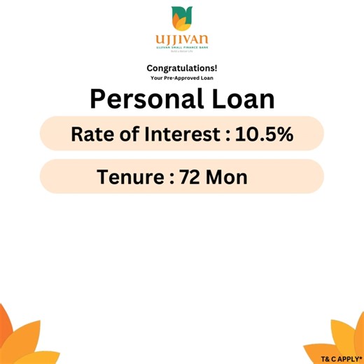Need loan ? Get Rs. 5,00,000 Personal Loan at an Lowest EMI of Rs.1878/- Lakh per month* 🚀Quick, Online, Digital Loan Application 🏛️Multiple Bank/NBFC Lenders 🗒️Minimum Documents Require ⏳Flexible Repayment Tenure 36 to 72 Months ⭐Competitive Rate - Min. 12.5%, Max. 24% 💼processing Fees & Insurance tailored to your profile 🏆Professional Loan Assistant Service for Next 6 Months ******************** Eligibility Criteria For Salaried Individuals: 🗓️ Age: 21 🪙 Salary: Rs.12,000/month (Bank Sa