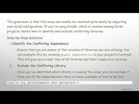Resolving NoSuchMethodError Exception in Your Corda Project