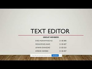 |Text Editor Project in C++ | Text Editor using file handling| #semesterprojects #c++ #filehandling