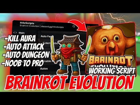 🧠 New Brainrot Evolution Script Keyless | Auto Attack, Auto Dungeon, Noob To Pro & More! l 2025
