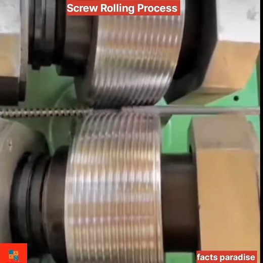 How Amazing Is This Bar Thread Rolling Process?#threadrollingdies#thread#rolling#ytshorts#facts