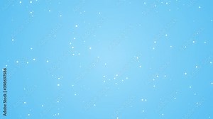 Snowfall animation bundle, Snow on a blue background 2d animation in hd resolution Stock Video