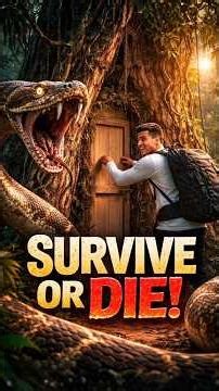 Python Tried to Kill Me… I Built This 🐍🔥 #shorts #survival #jungle