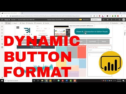 Power BI - Dynamic Button Text & Web URL