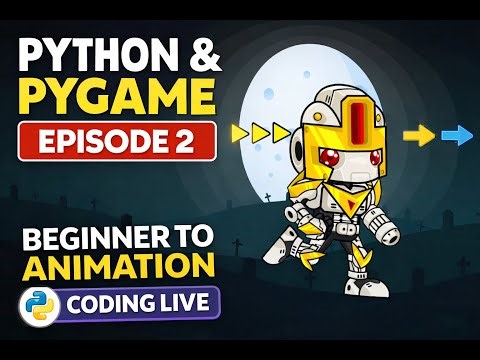 Learning Python with Pygame | Sprite Animation, Movement & Game Logic (Episode 2)