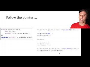 Dynamic stack visualisation and implementation in C with a linked list
