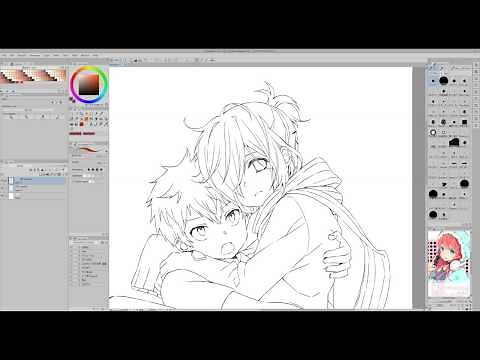 CLIP STUDIO PAINT: change layer color super fast.