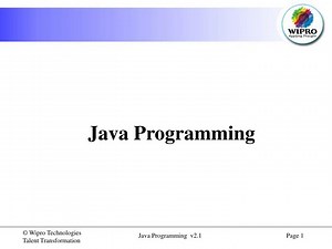 Java Programming - SlideServe