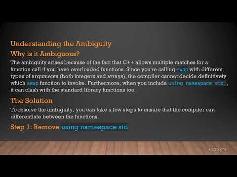 Understanding the Call of overloaded function is ambiguous Error in C+ + : A Template Conundrum
