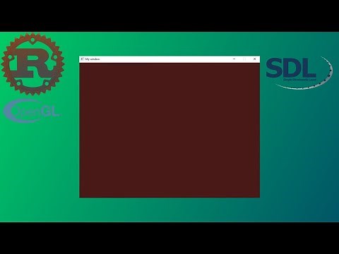 Rust OpenGL - An SDL2 window