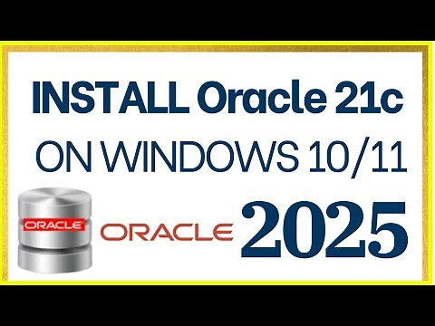 Install Oracle 21c Database Express Edition (XE) on Windows 11 [2024] | How to install SQL Plus