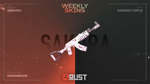 3.7K views · 32 reactions | The weekly Rust community skins are now live on the Steam Item Store!  Get yours here: https://store.steampowered.com/itemstore/252490/ | Play Rust | Facebook