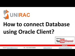 How to connect Oracle Database using Oracle Client