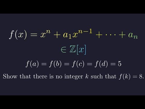 Why This Integer Polynomial Can NEVER Equal 8 | Math Olympiad Problem