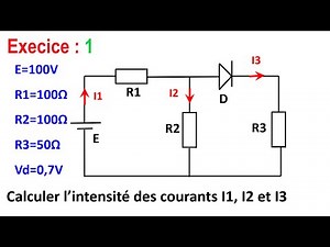 Électronique | Les diodes Exercice 1 (Diode avec seuil) #Diodes_CE