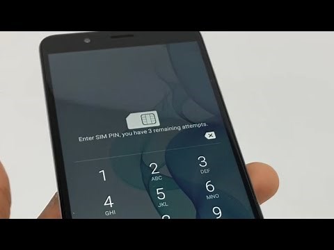 How to unlock SIM card Locked by pin code