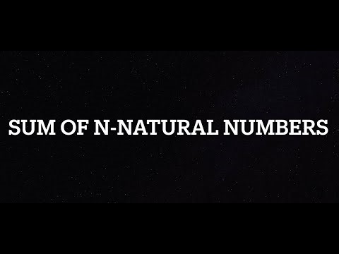 Sum of N Natural Numbers in Java | Beginner Java Programs Series #2