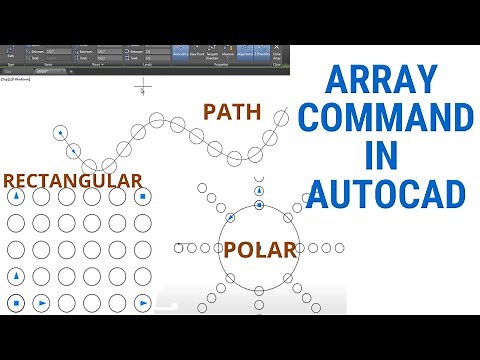 HOW TO USE ARRAY COMMAND IN AUTOCAD