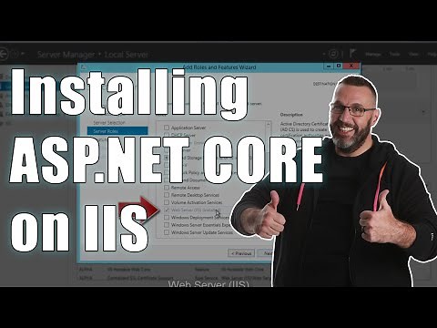 Installing an ASP .NET CORE Site on an IIS Server