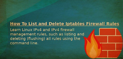 Linux flush or remove all iptables firewall rules