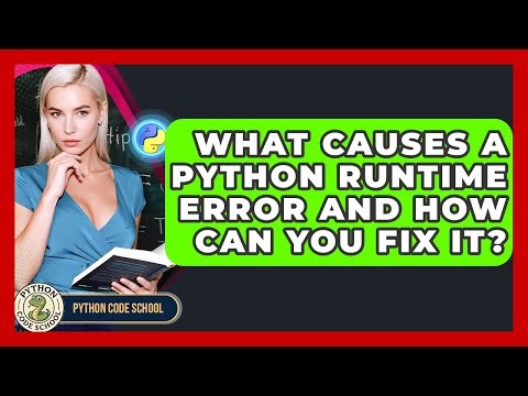 What Causes A Python Runtime Error And How Can You Fix It? - Python Code School