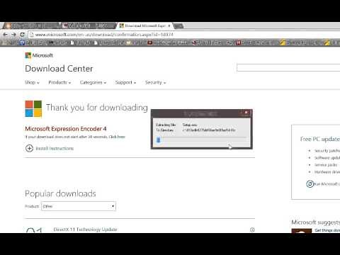الدرس الأول: طريقه تحميل برنامج Microsoft Expression Encoder 4 لتصوير شاشه الكمبيوتر