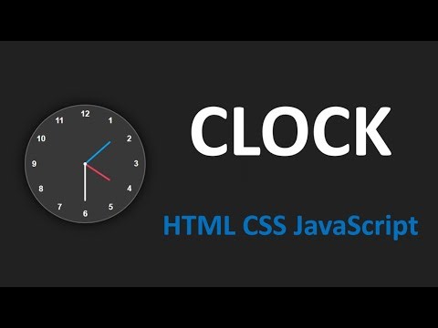 How to Create Analog Clock Using HTML CSS and JavaScript #html #css #javascript