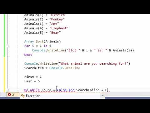 Computer Science 9618: Paper 4 Binary Search