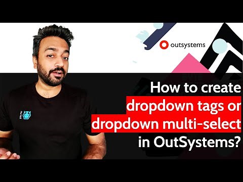 How to create dropdown tags or dropdown multi-select in OutSystems?