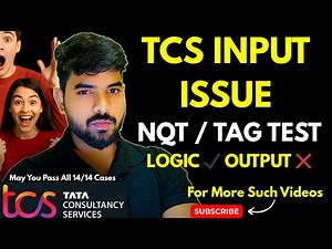 TCS TAG/NQT TEST INPUT ISSUE || HOW TO FIX INPUT ERROR IN TCS COMPILER 2026