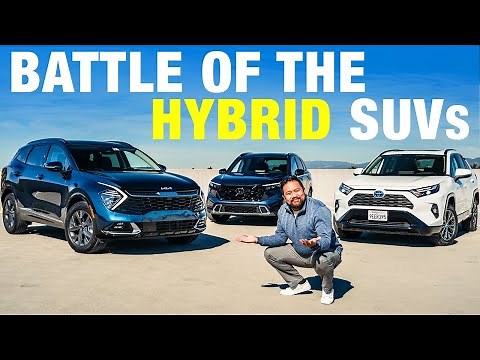 Honda CR-V vs. Kia Sportage vs. Toyota RAV4 | Compact Hybrid SUV Comparison Test