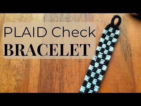 Alpha Plaid Checked Friendship Bracelet Tutorial/How To Make An Alpha Friendship Bracelet