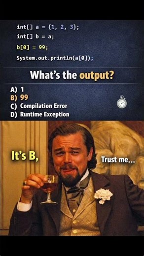 Java Array Trick 😱 | What’s the Output? (Most People Get This Wrong!) #java #coding #interview