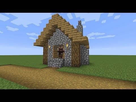 How to build a Minecraft Village Armorer House (1.14 plains)
