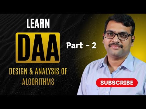 Learn DAA - Design and Analysis of Algorithms (Part-2) || Dynamic Programming || Backtracking