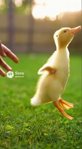 Duckling's Amazing Jumping Catch! Acrobatics in Slow Mo! 🐥🤸‍♀️