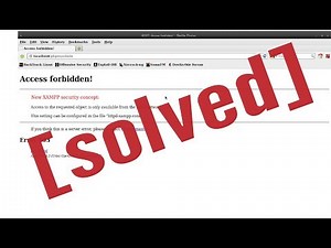 New xampp security concept: Access Forbidden Error 403