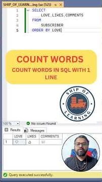 Count Total Words 😱 from String in SQL | Smart SQL Trick 🔥