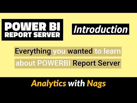 Power BI Report Server Introduction