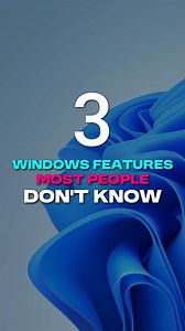 48K views · 971 reactions | 3 Windows Features Most People Don't Know #pctips #RTCtutorials #tech #Windows11 #technology | RTC Tutorials | Facebook