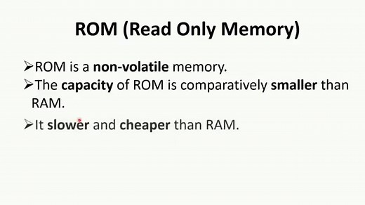 Difference Between RAM and ROM Memory (with Comparison Chart) - Tech Differences